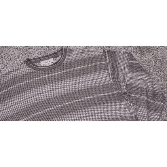 Ermenegildo Zegna Sweater Mens Medium (M) Knit Crewneck Striped Grandpa Italy - Picture 4 of 16